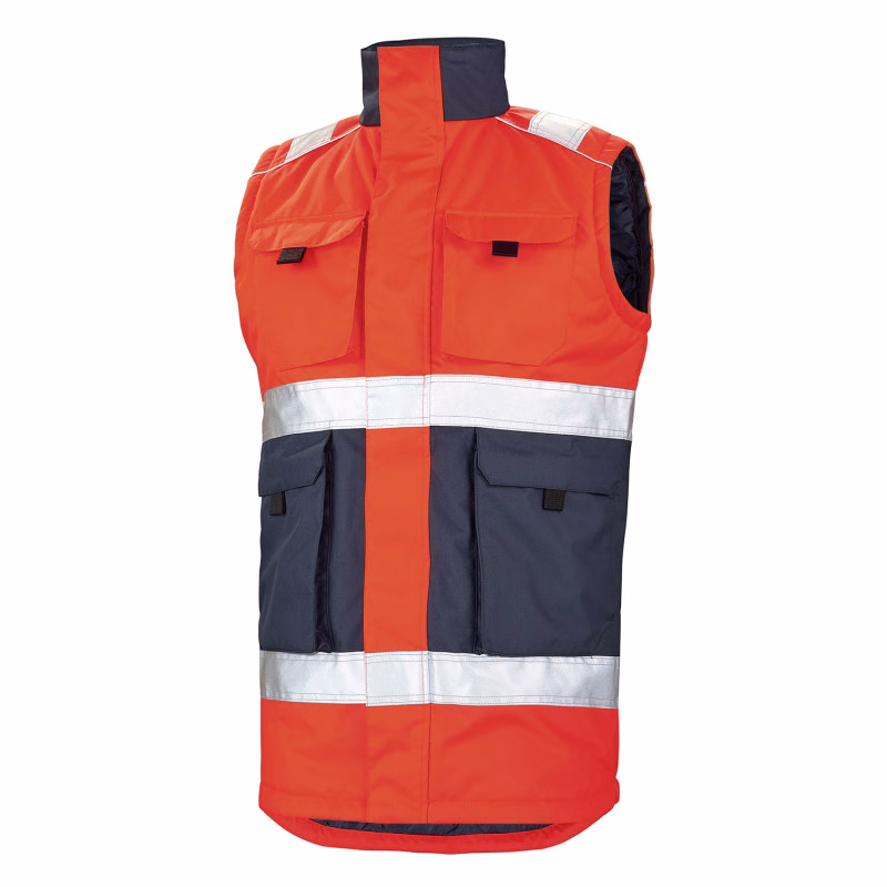 Gilet haute visibilité matelassé – Chaleur et sécurité professionnelle | Merlin Textile