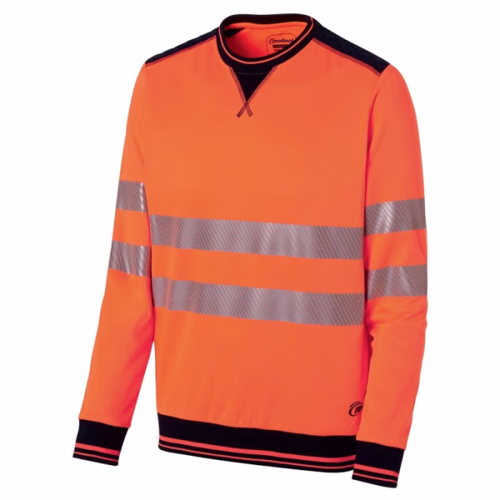 Sweat haute visibilité col rond M-GLARE – Merlin Textile Maroc