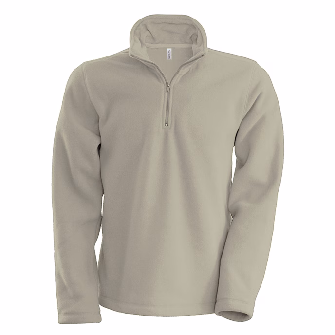 Broder ou personnaliser votre Pull Micropolaire Zippé Beige – Merlin Textile