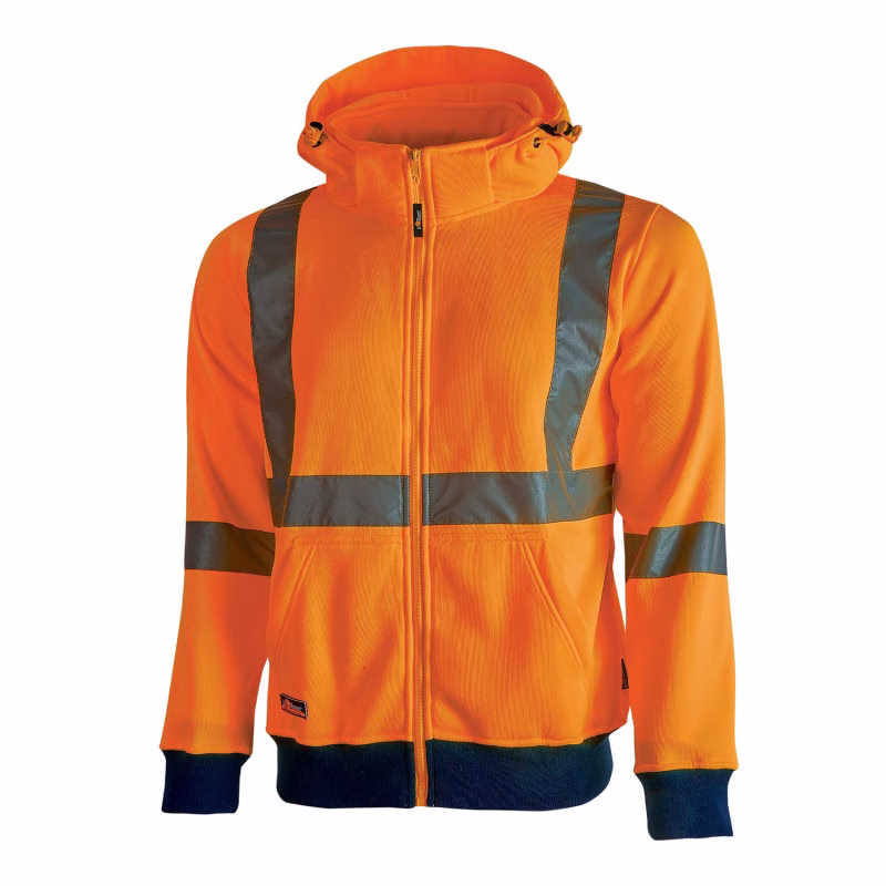 Sweat haute visibilité avec capuche amovible – Merlin Textile