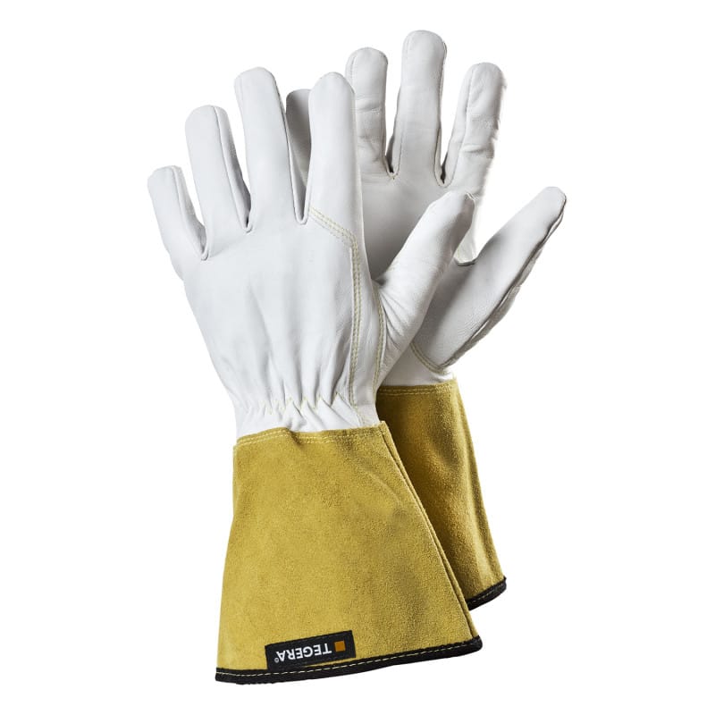 Gants de soudage TIG cuir pleine fleur haute précision, protection thermique souple