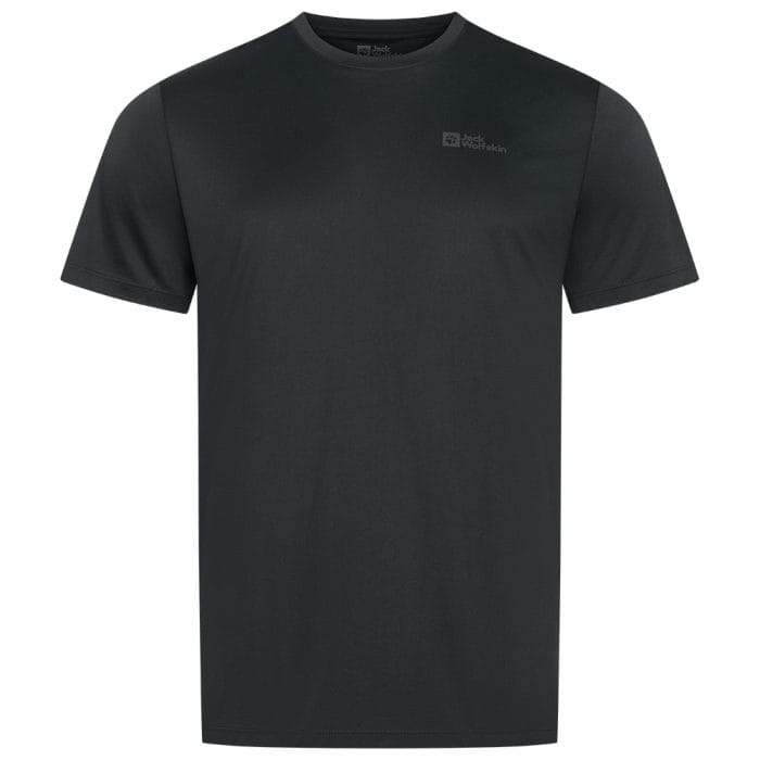 Haut de sport technique homme à manches courtes, coupe athlétique, tissu anti-humidité.