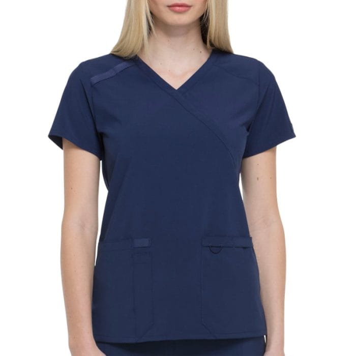 Casaque médicale femme stretch Dickies EDS Essentials, coupe ajustée col V.